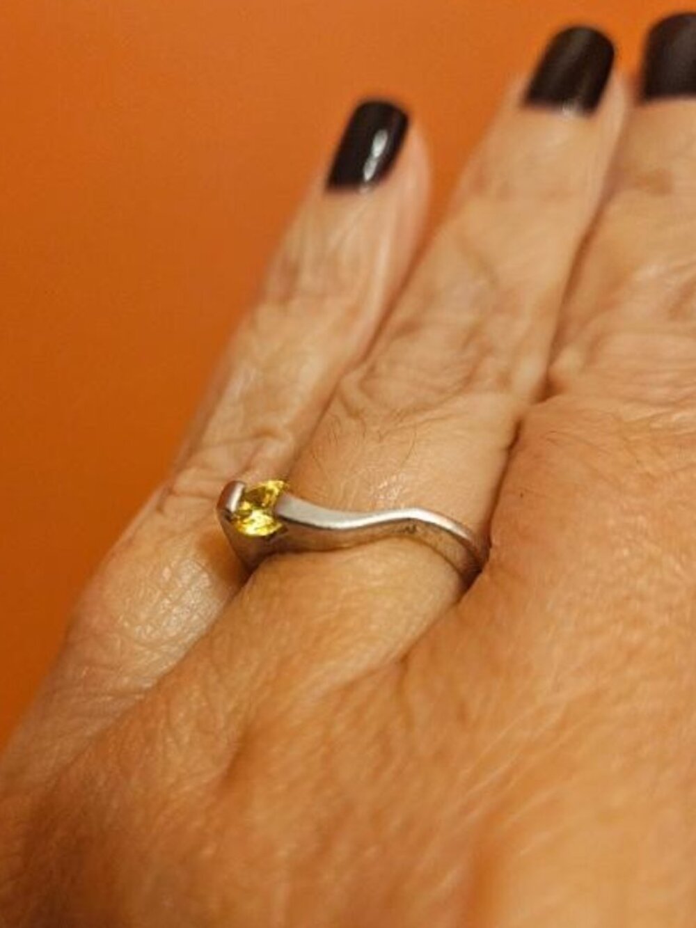 Beautiful Silver Stackable Ring Size 7 - Picture 3 of 12